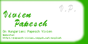 vivien papesch business card